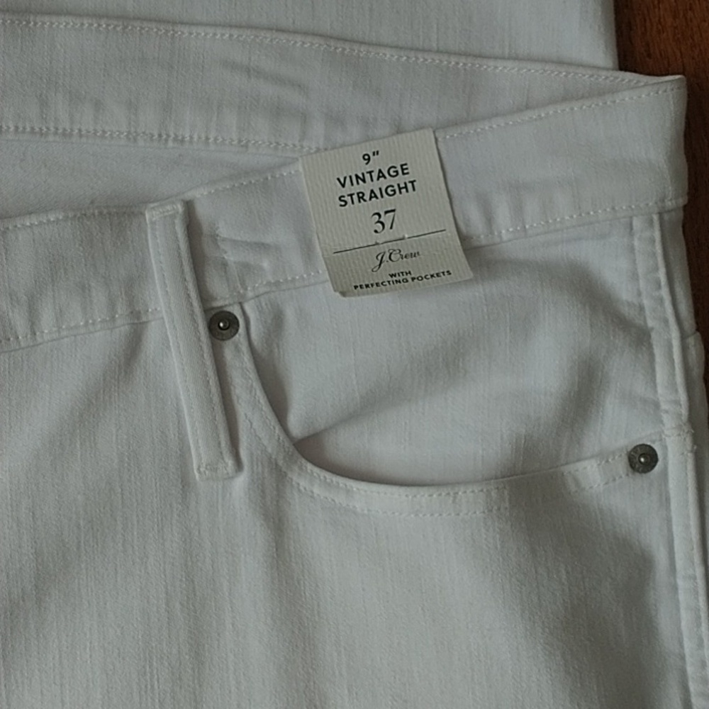 J Crew White Vintage Straight Leg Jeans Plus size 24 - Picture 7 of 9